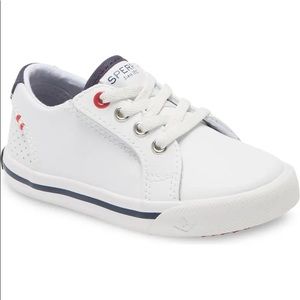 NIB Sperry Striper II white baby sneaker